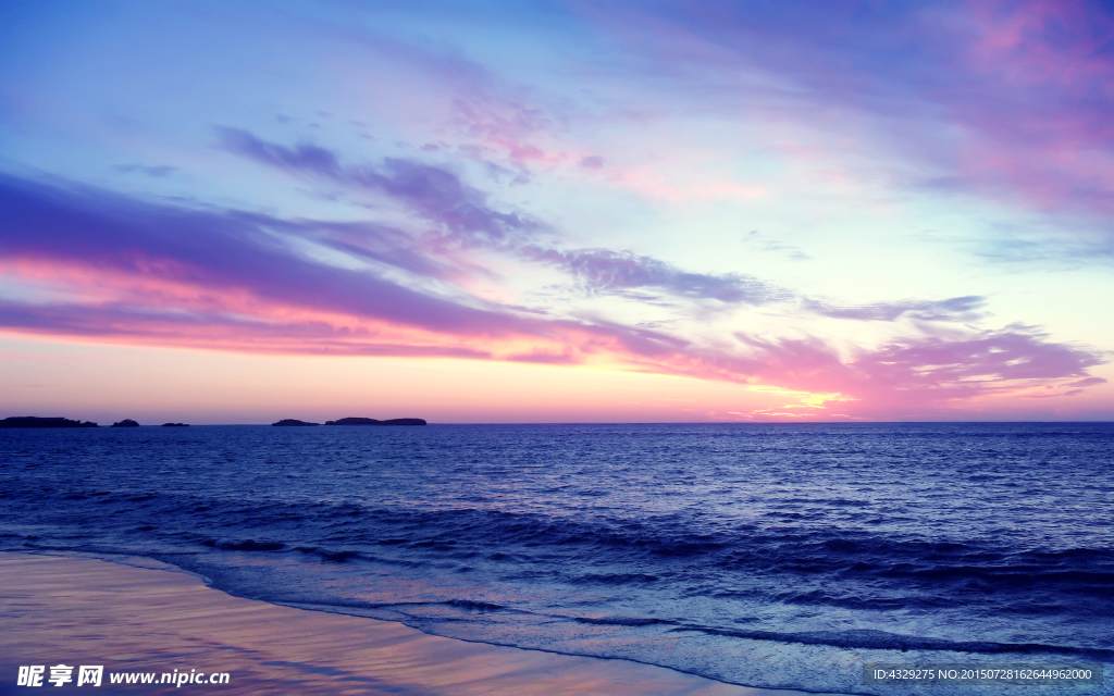 海边夕阳