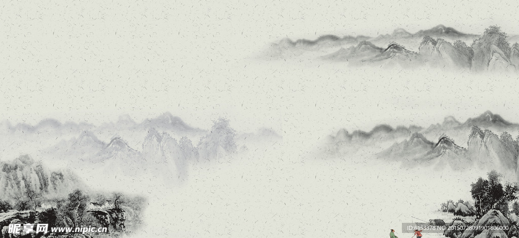 中国风 山水 水墨