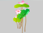 荷叶与荷花flash动画素材