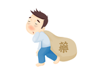 身体不好矢量图