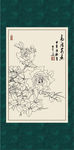 白描月季