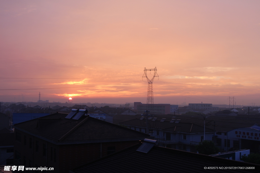 落日 红霞
