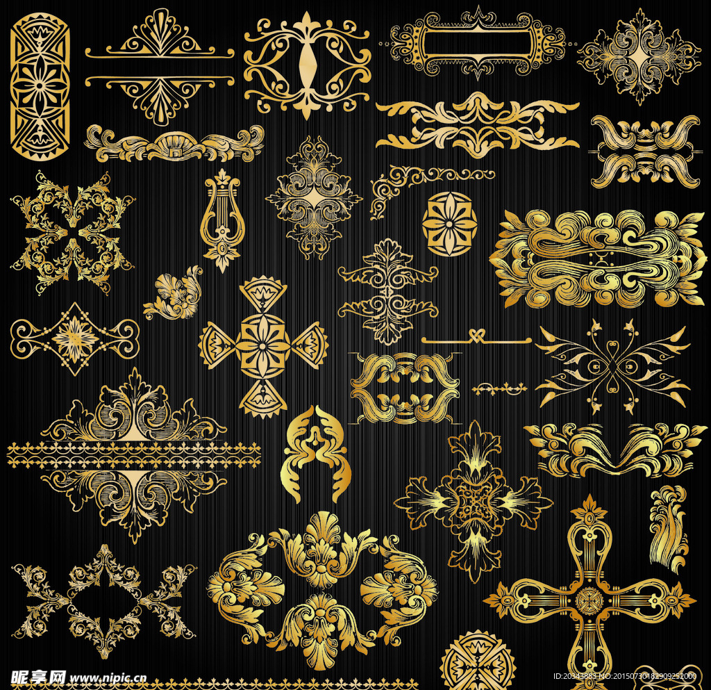 金色花纹