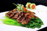 腊肉广东菜心