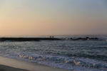 夕阳海浪