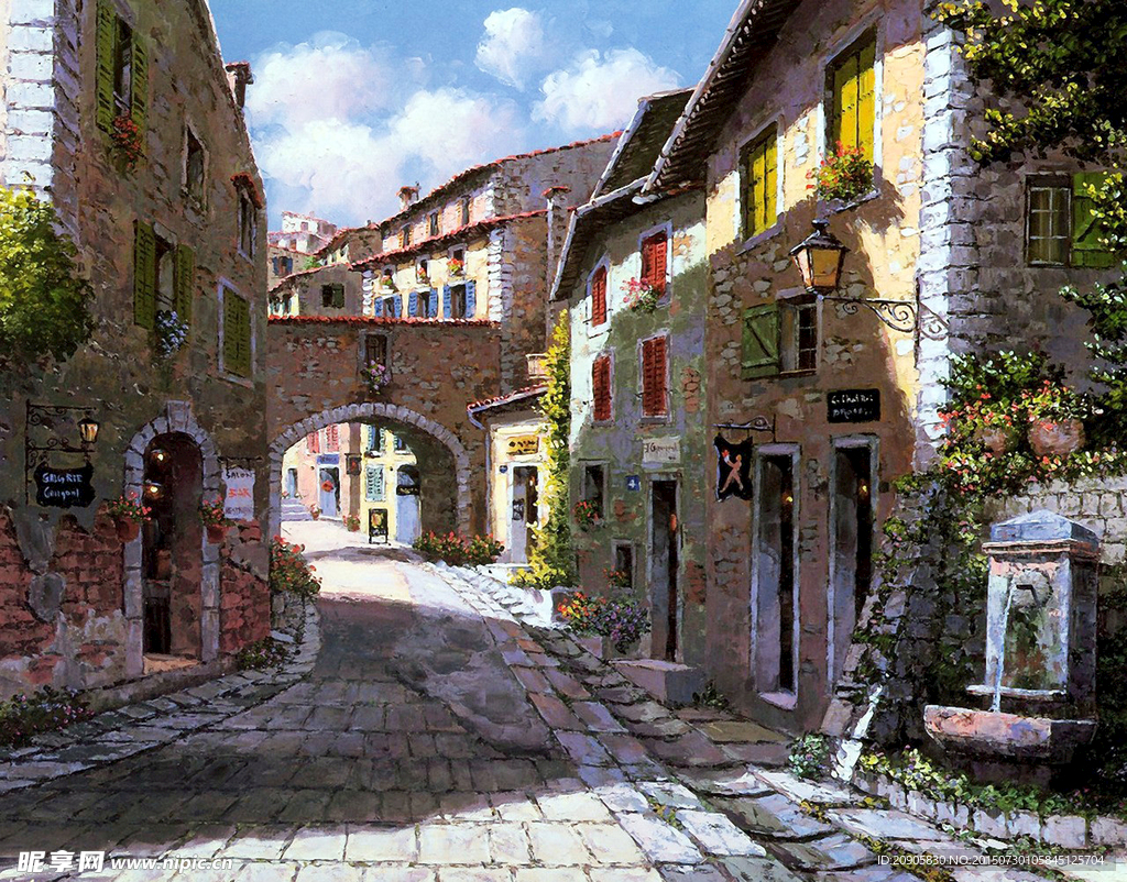 高清风景绘画
