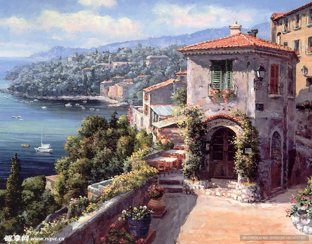 高清风景绘画