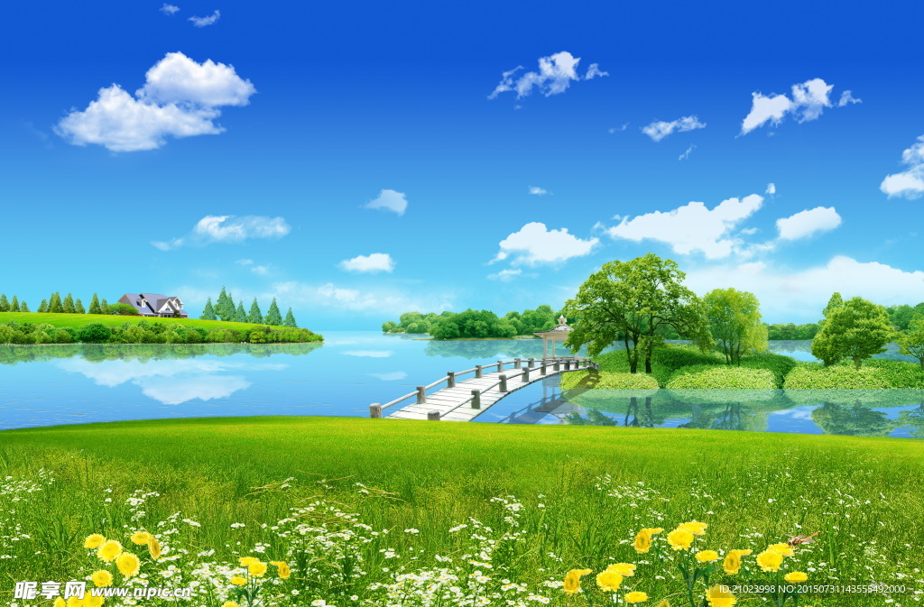 韩式自然背景