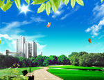 韩式自然背景