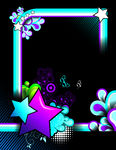 星星花纹矢量