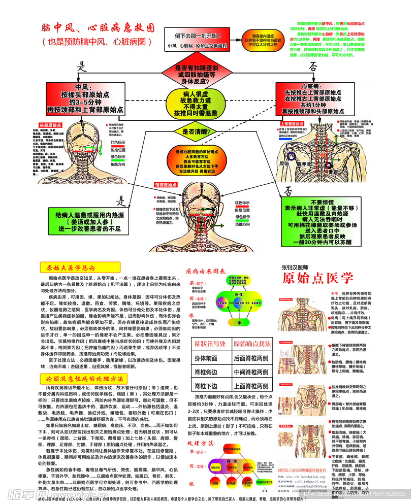 脑中风 心脏病 急救图