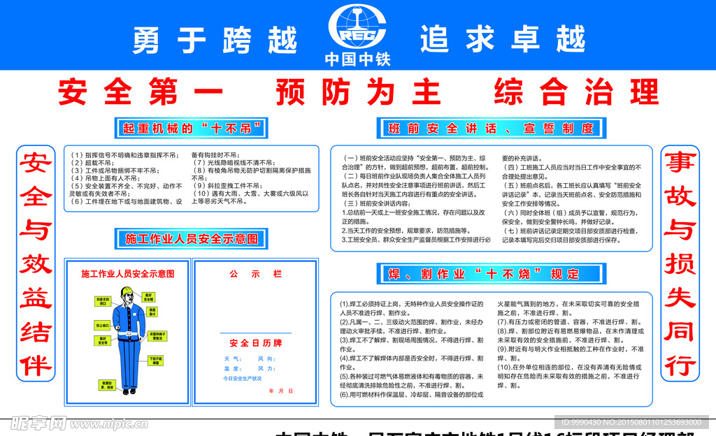 安全与效益文化展板