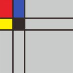 红黄蓝黑抽象画
