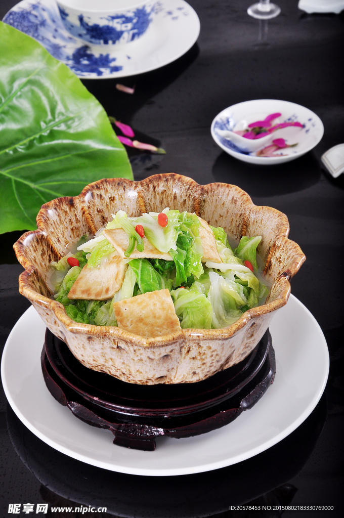 白菜焖豆腐