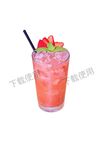 牛奶草莓mojito 鸡尾酒
