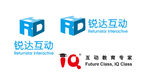 锐达互动蓝标志logo