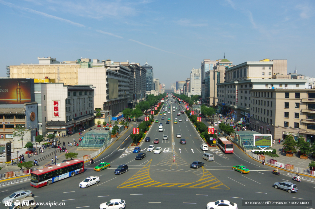 古城风光 北大街全景