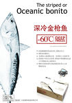 深冷金枪鱼展架海报设计