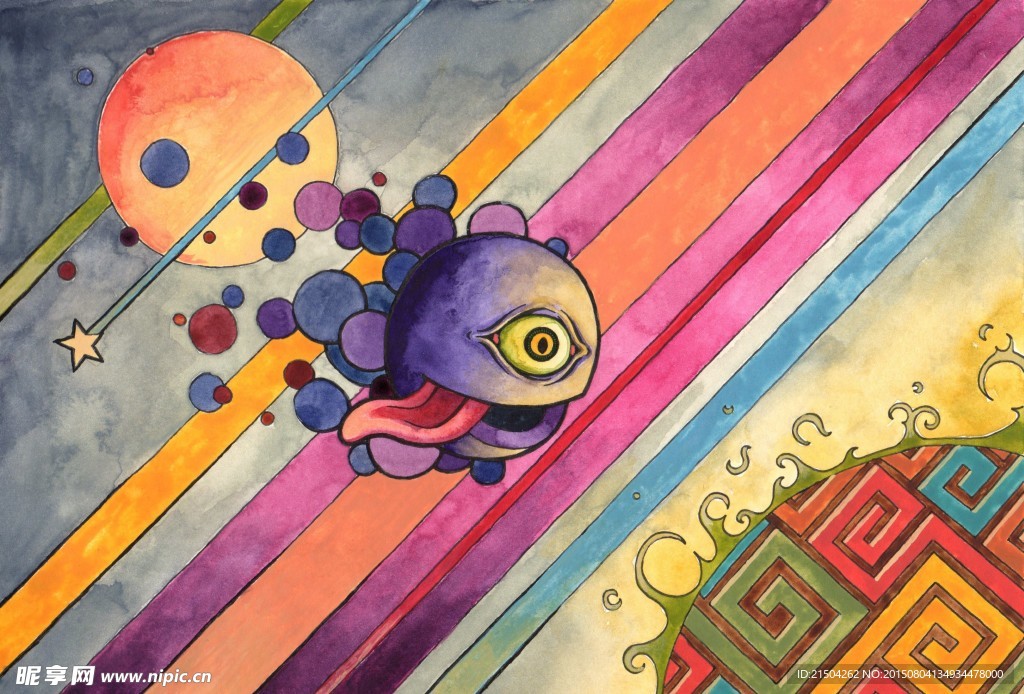 卡通怪兽漫画图片