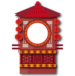 红色花轿剪贴画