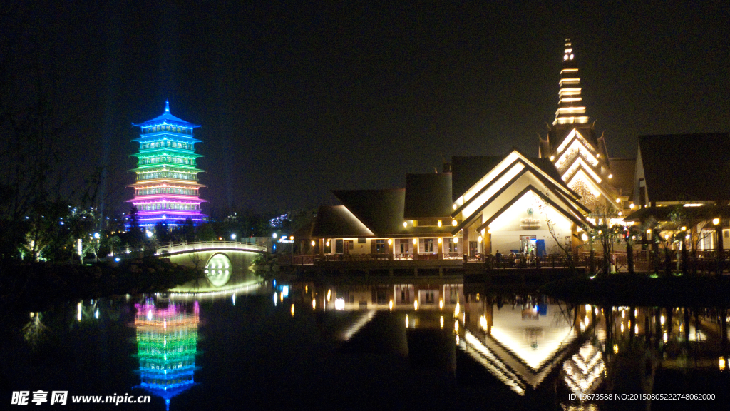 西安世园会夜景