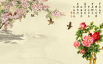 花开富贵背景墙
