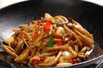干锅鲜茶树菇