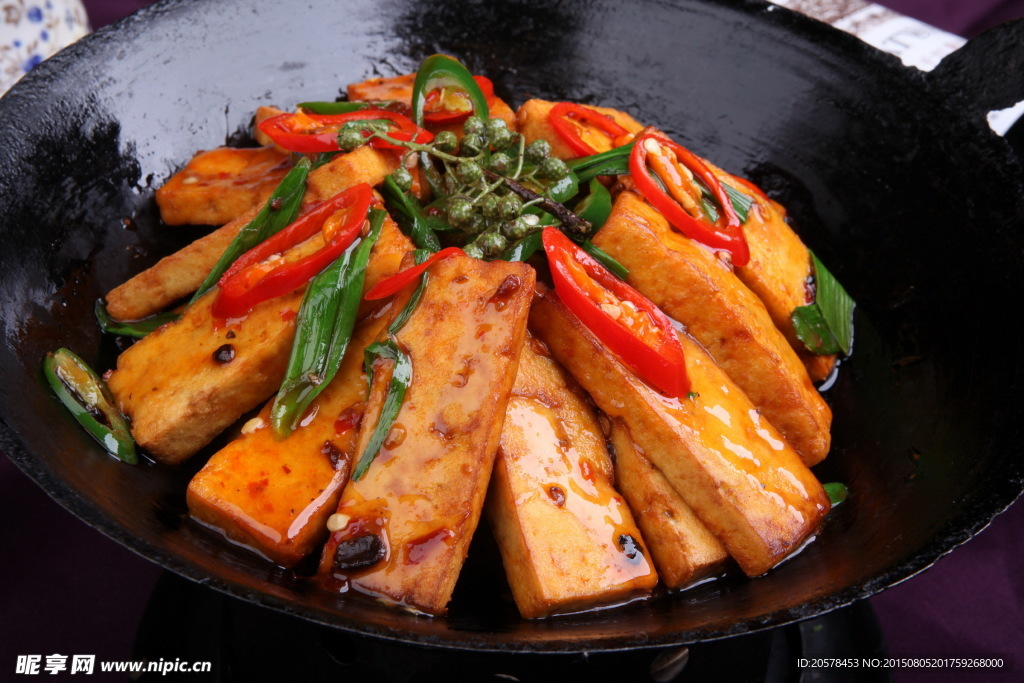 干锅香豆腐干锅豆腐