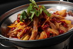 干锅香辣鸭舌好