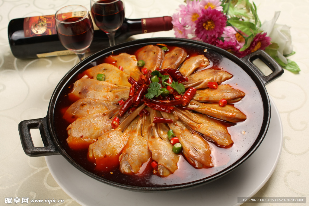 干锅鸭头