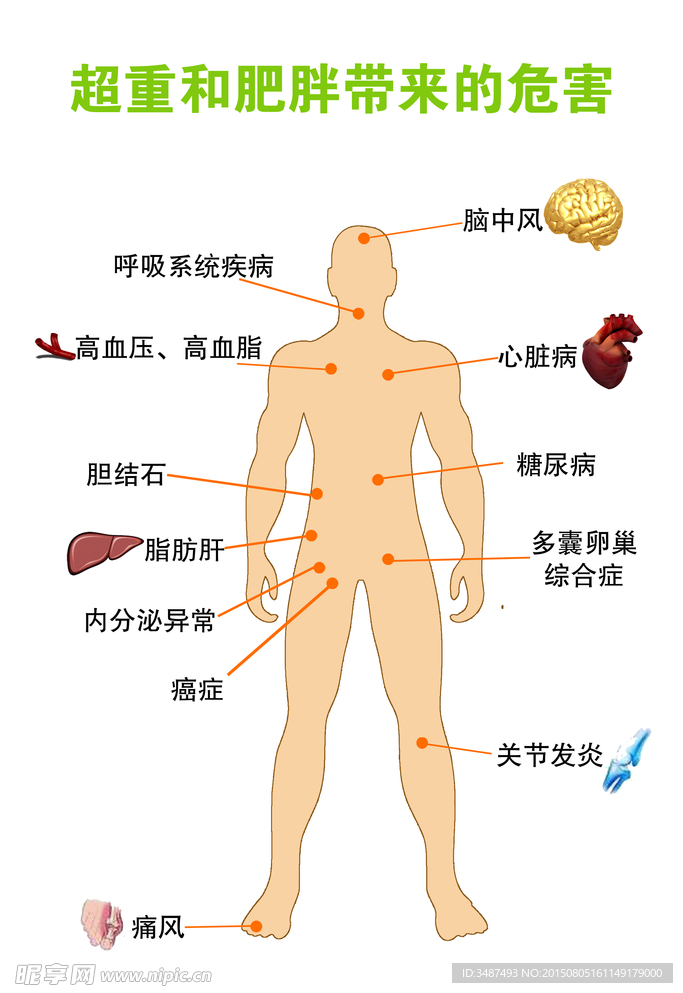 超重和肥胖带来的危害