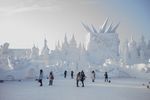 高清大型雪雕城堡