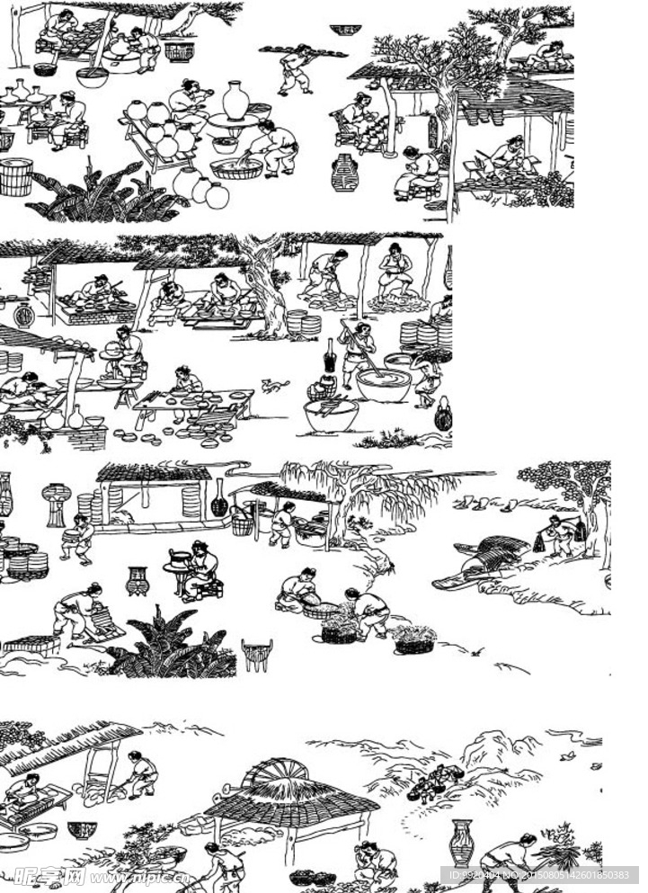 陶冶图矢量