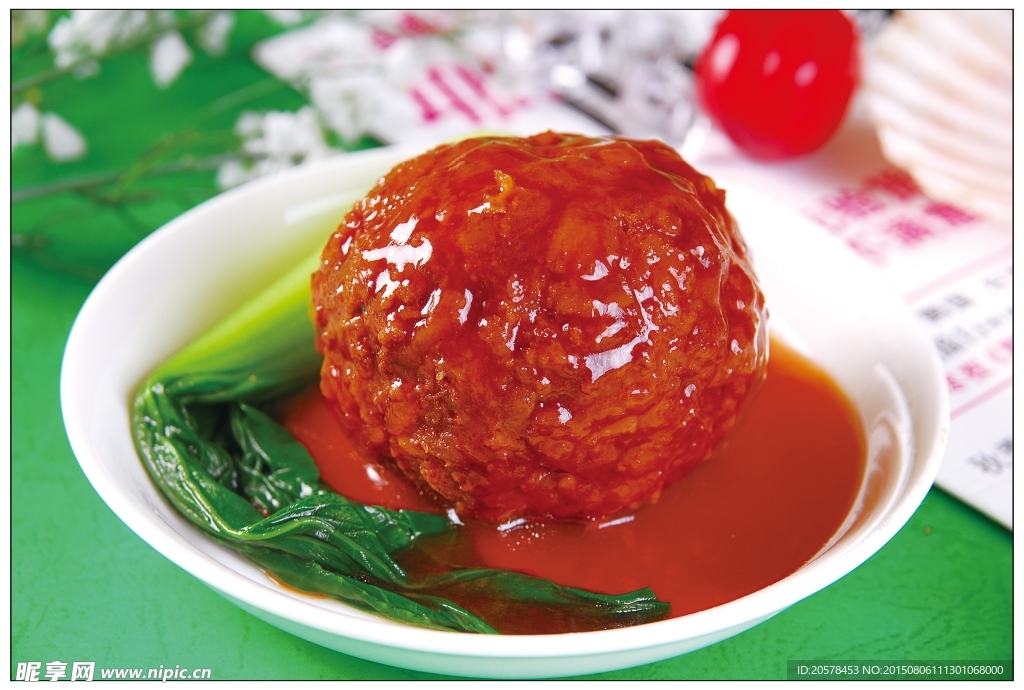 菜心狮子头