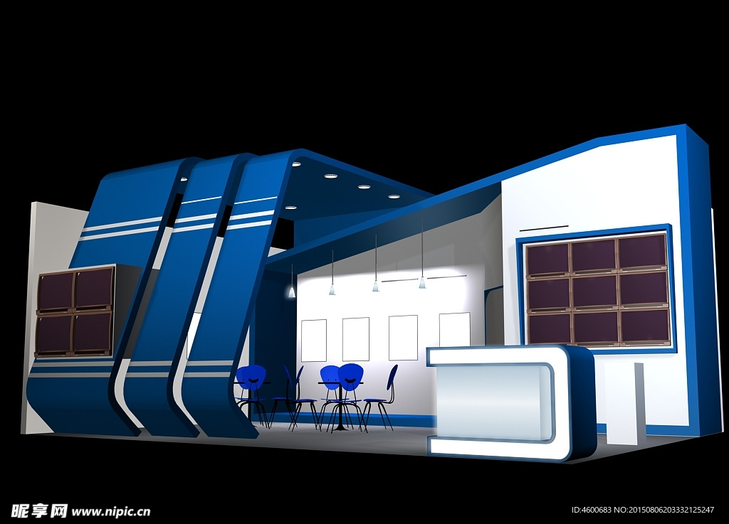 3D展厅展览 展示设计模型