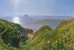 山岭风景油画