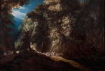 山林风景油画