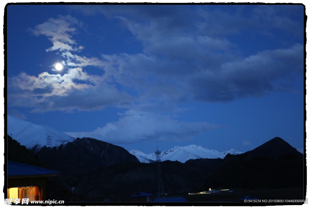 然乌湖的夜空