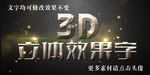 复古3D立体字