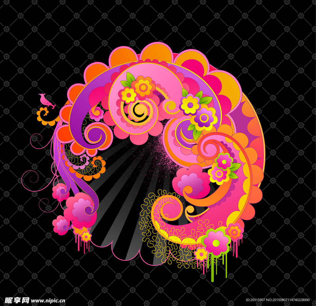 背景花纹