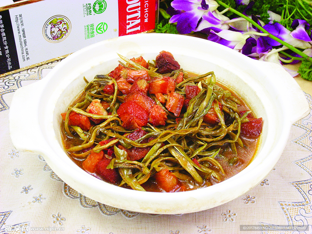 红焖肉干豆角