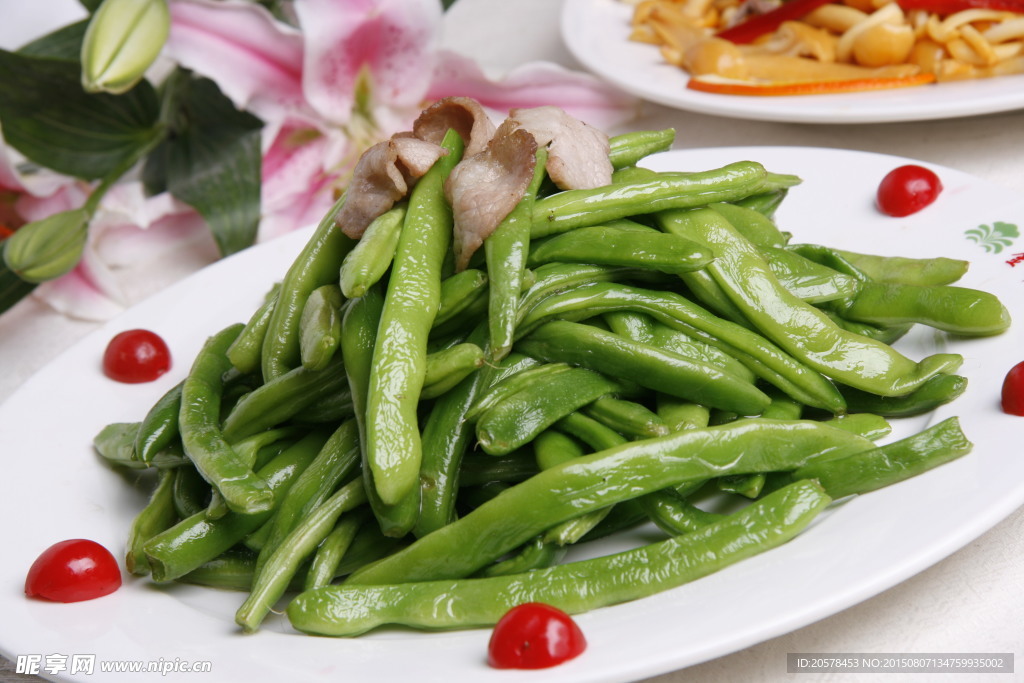 肉片烧豆角