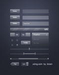 ui 网页设计 黑色 ipad