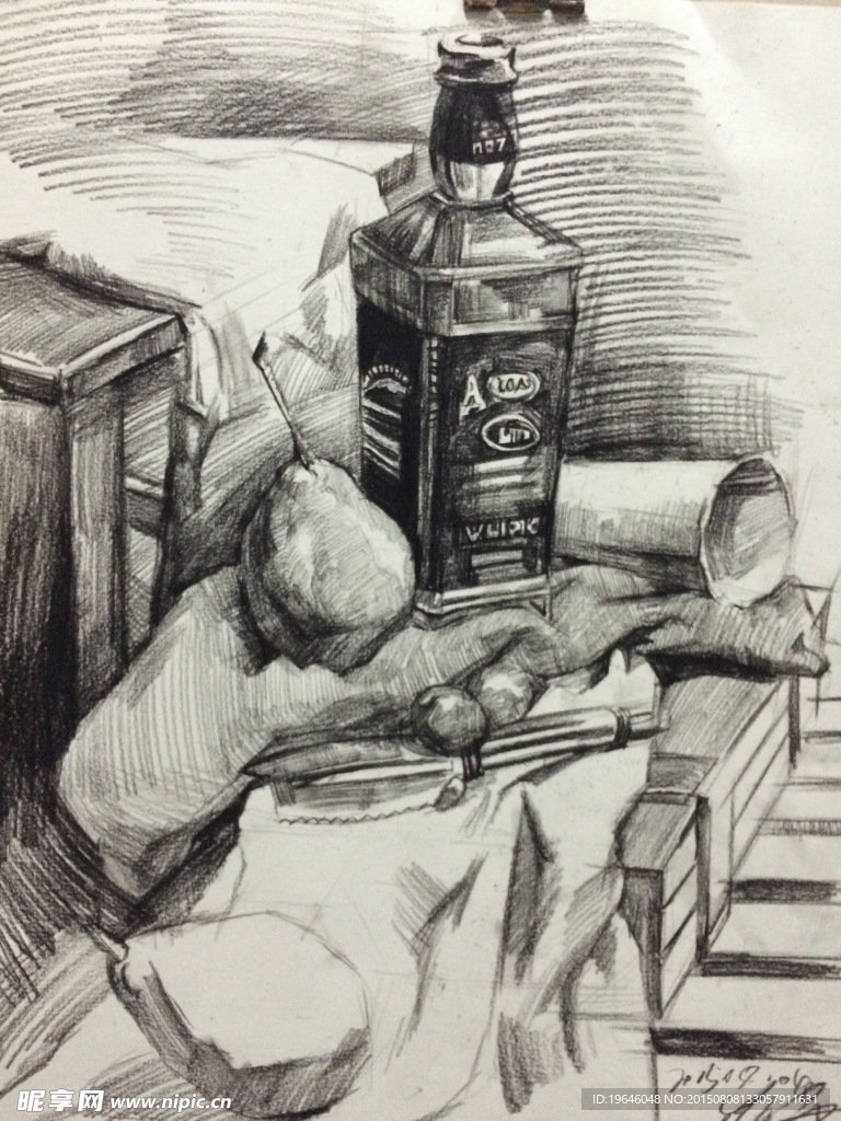 素描静物
