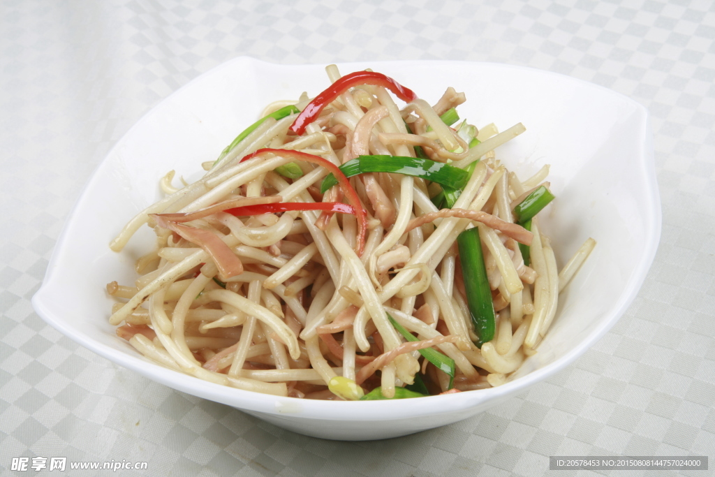 黄豆芽鱿鱼须