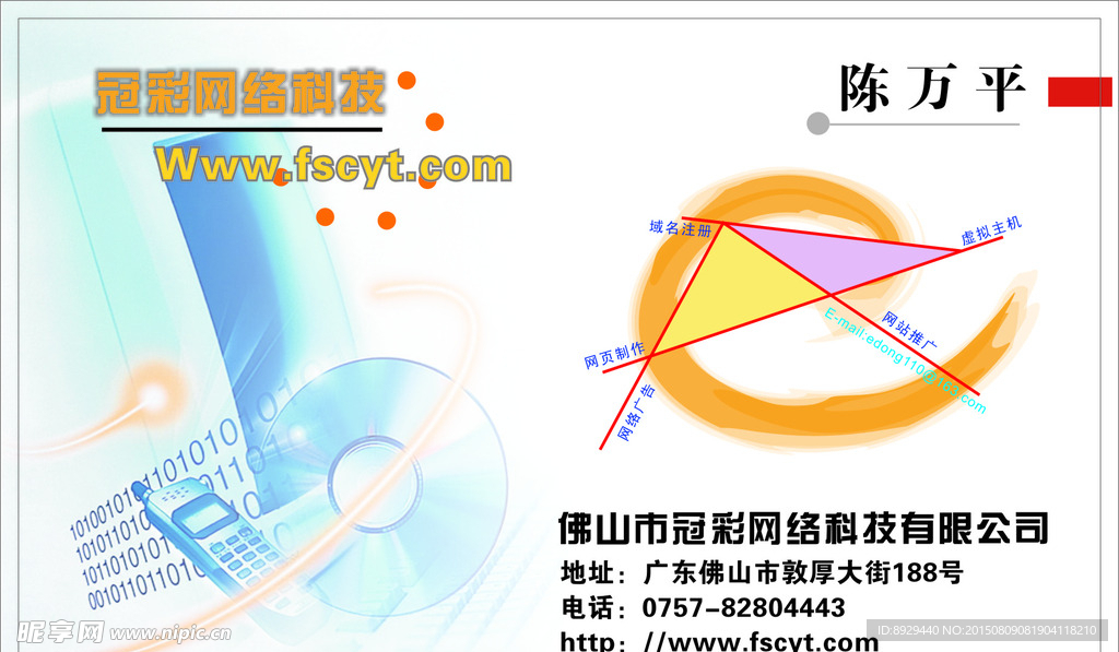 网络科技公司名片