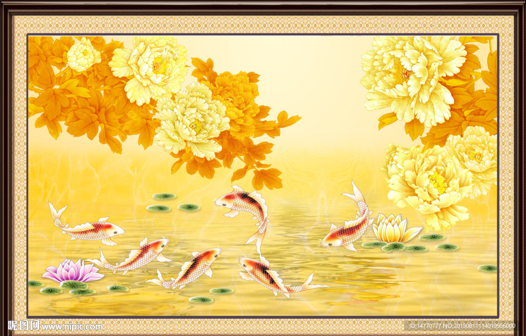 花鸟装饰画 牡丹