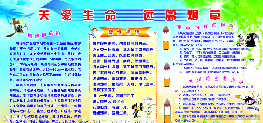 禁烟板报