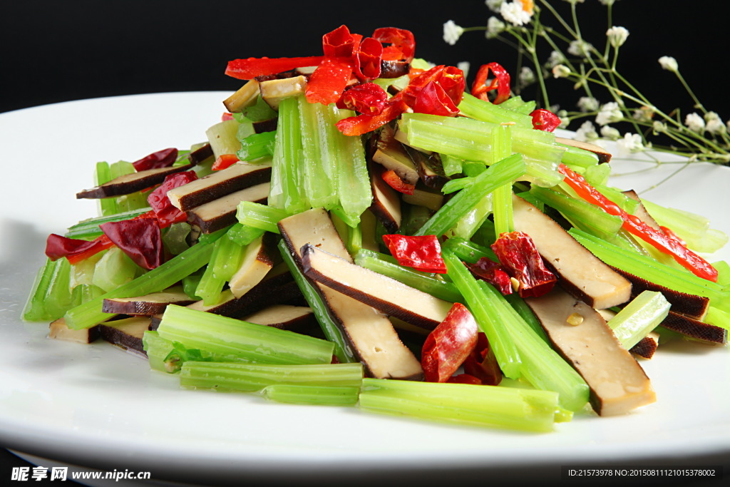 麦芹炒香干