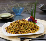 梅肉粒炒黄豆芽